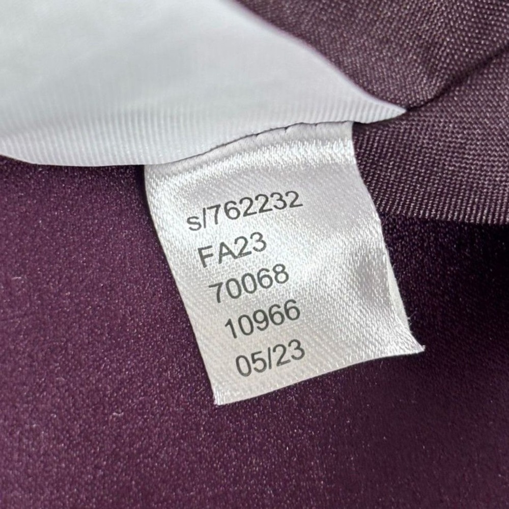 LOFT Petites Plum Purple A Line Mini Skirt Women's 2P Front Side Slit Minimalist - Picture 9 of 10